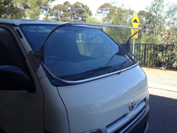 Toyota 60 Series L/Cruiser Silver Windscreen Stone Protector